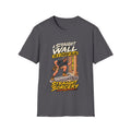 T-Shirt — “A Straight Wall on a Dodgy Slab” Construction Humor Tee