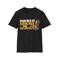 T-Shirt — "Powered by Servo Pies and Iced Coffees" Vintage Graphic