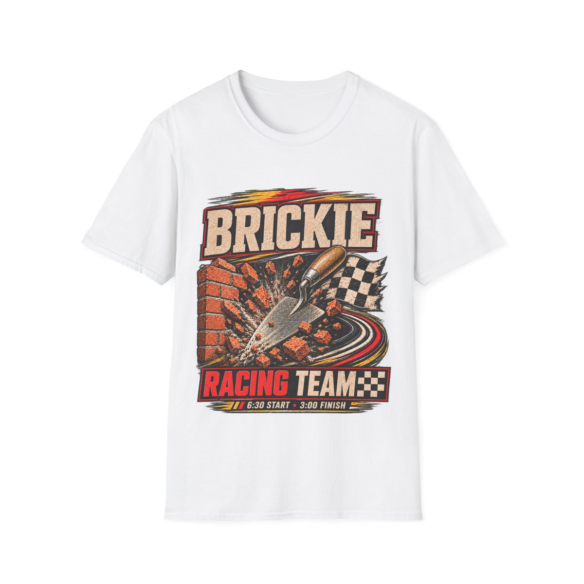 Brickie Racing Team T-Shirt — Vintage Sprint Car Racing Tee
