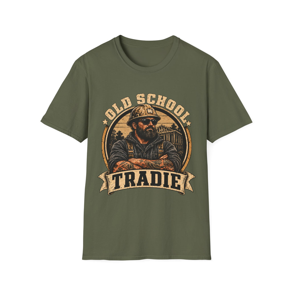 Old School Tradie T-Shirt — Vintage Tradesman Workwear Tee