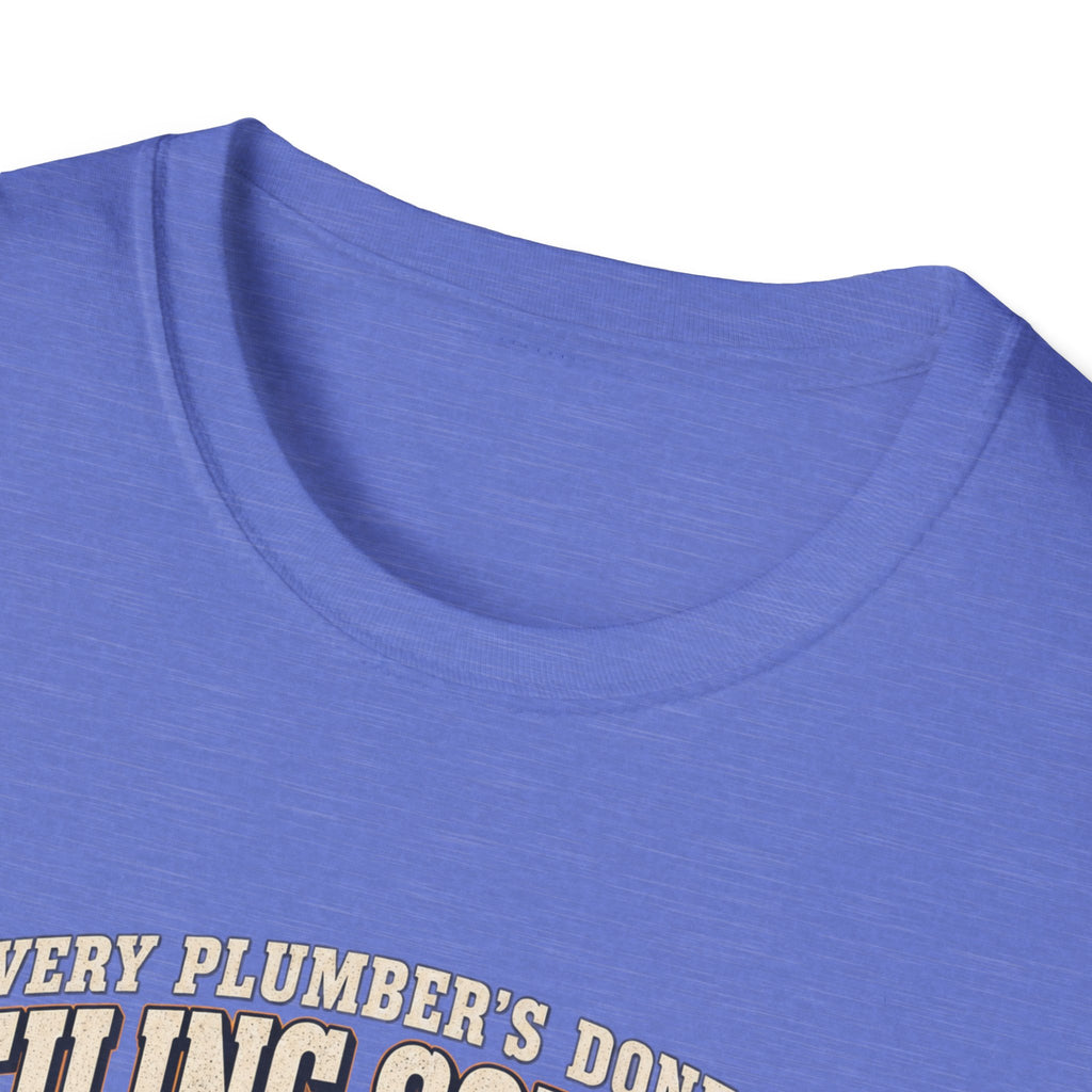 Plumber Ceiling Solder T-Shirt — "This Is How I End Up On The News" Tradesman Tee
