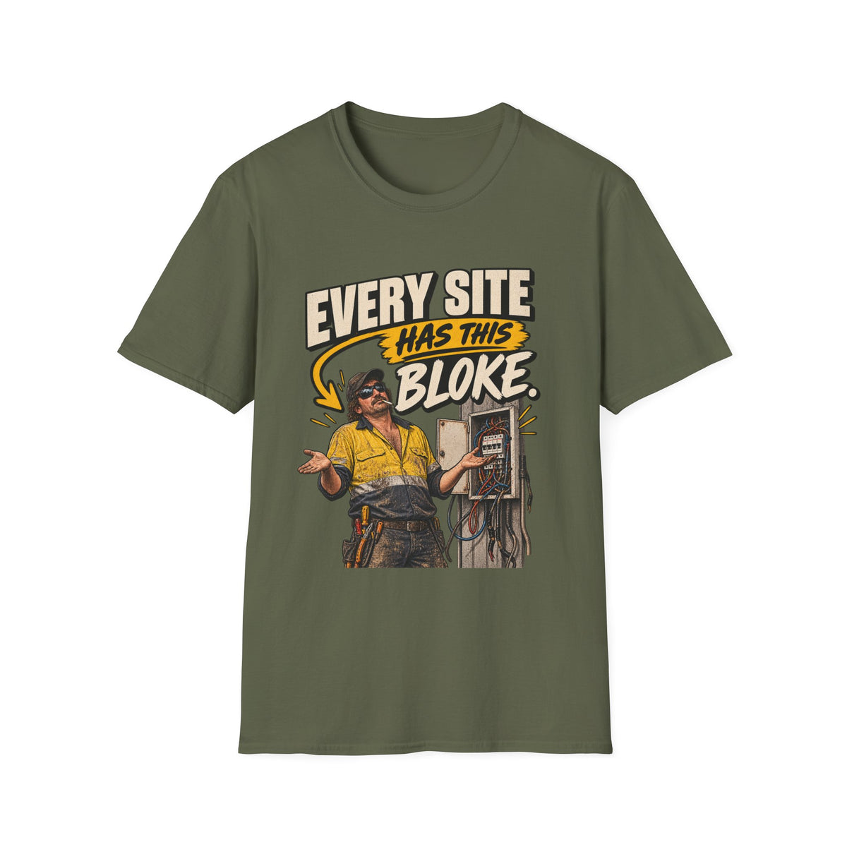 Every Site Has This Bloke T-Shirt — Funny Tradie Construction Work Tee