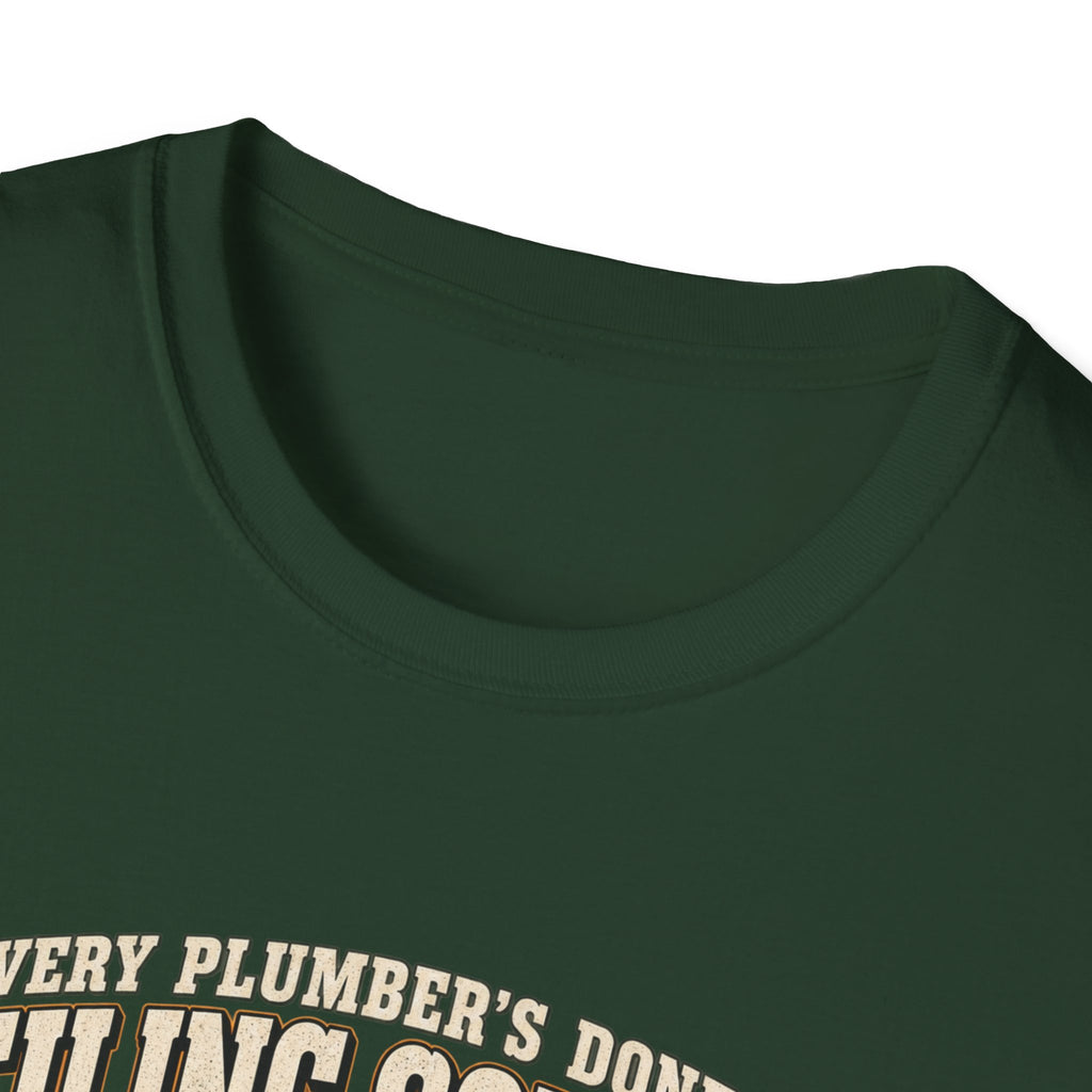 Plumber Ceiling Solder T-Shirt — "This Is How I End Up On The News" Tradesman Tee