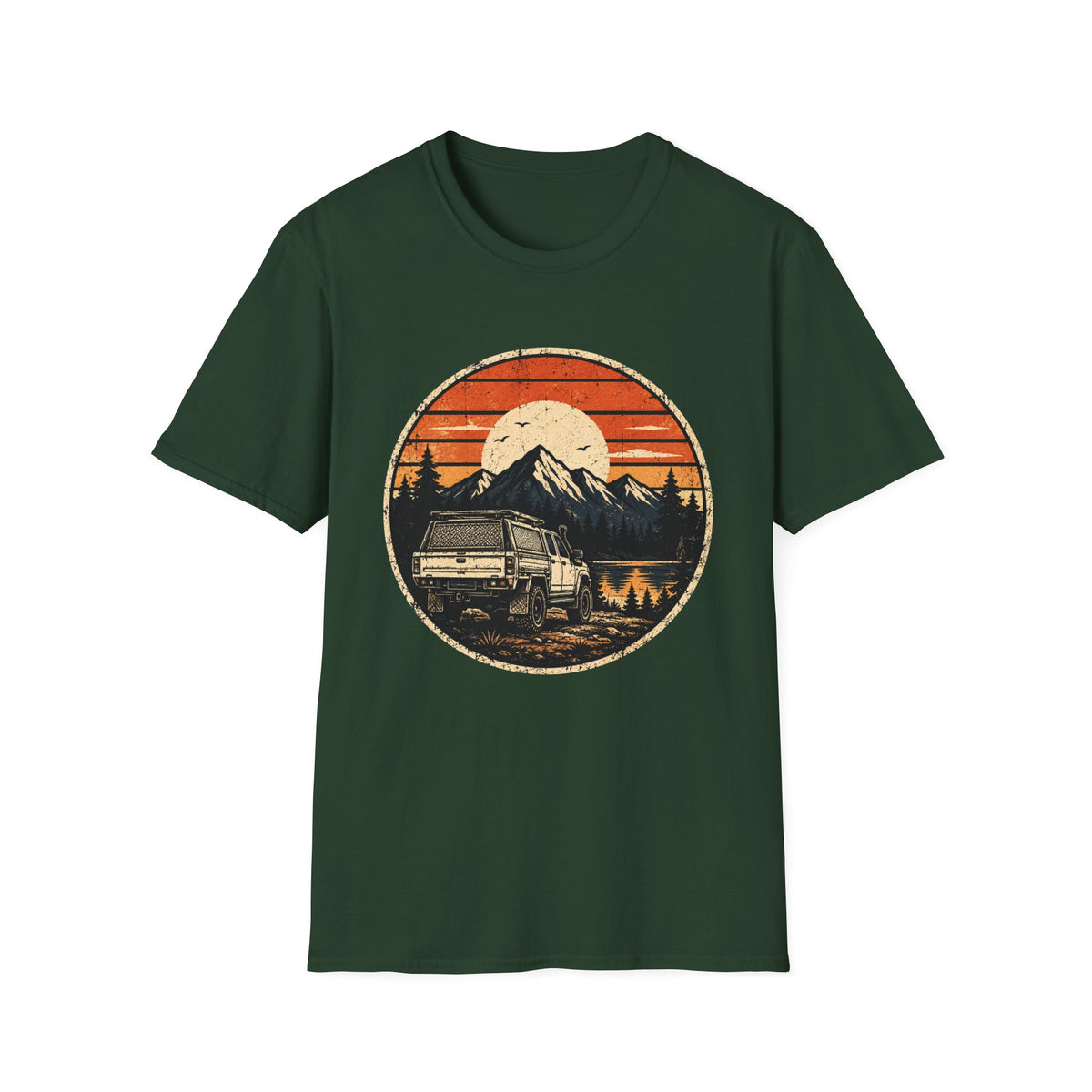 Camper Van Mountain Sunset T-Shirt