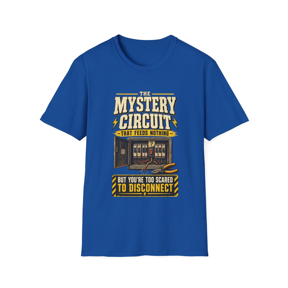 Mystery Circuit T-Shirt — "The Mystery Circuit That Feeds Nothing" Retro Arcade Tee
