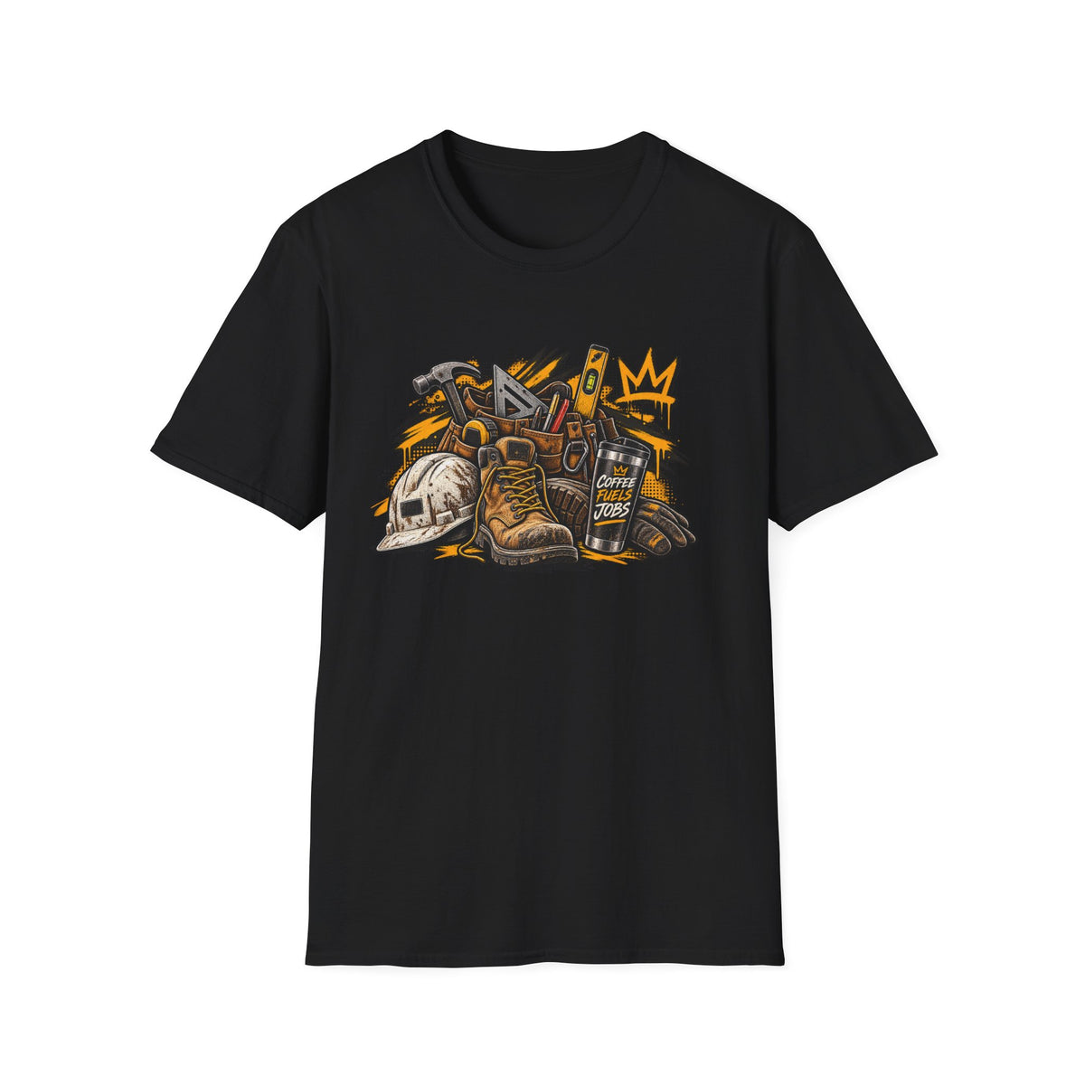 Urban Explorer T-Shirt — Street Gear Graphic Tee (Boots, Helmet & Radio)