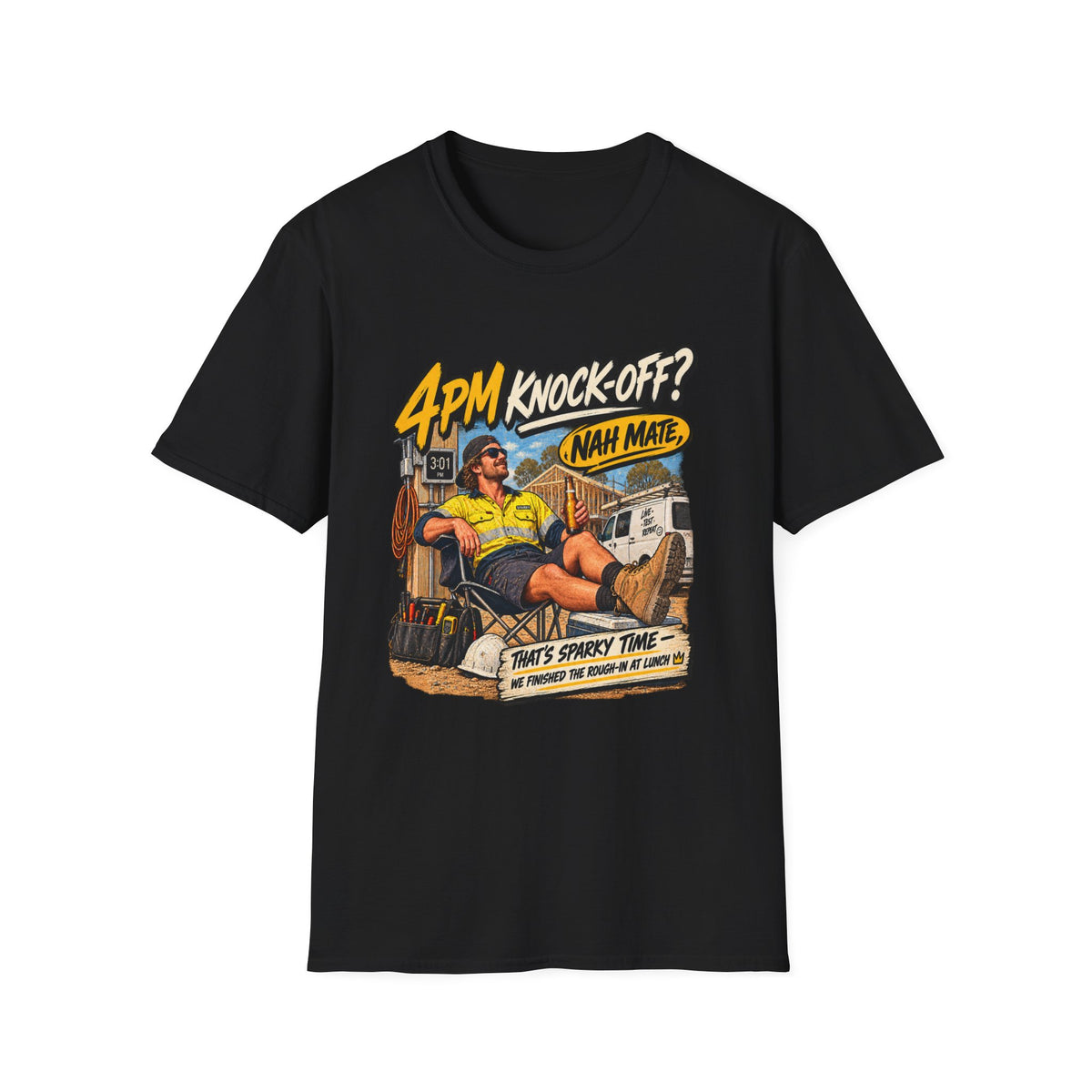 4PM Knock Off T-Shirt – Retro Aussie "Nan Mate" Lounge Graphic Tee