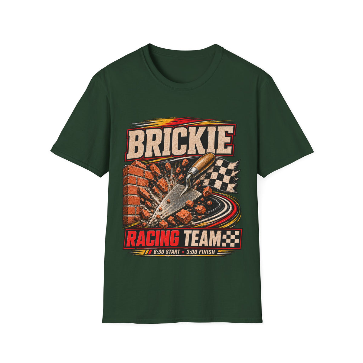 Brickie Racing Team T-Shirt — Vintage Sprint Car Racing Tee