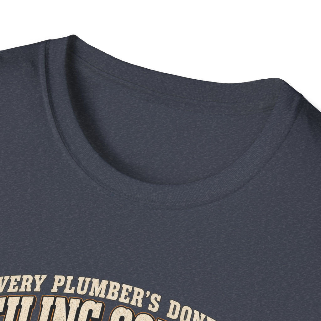 Plumber Ceiling Solder T-Shirt — "This Is How I End Up On The News" Tradesman Tee