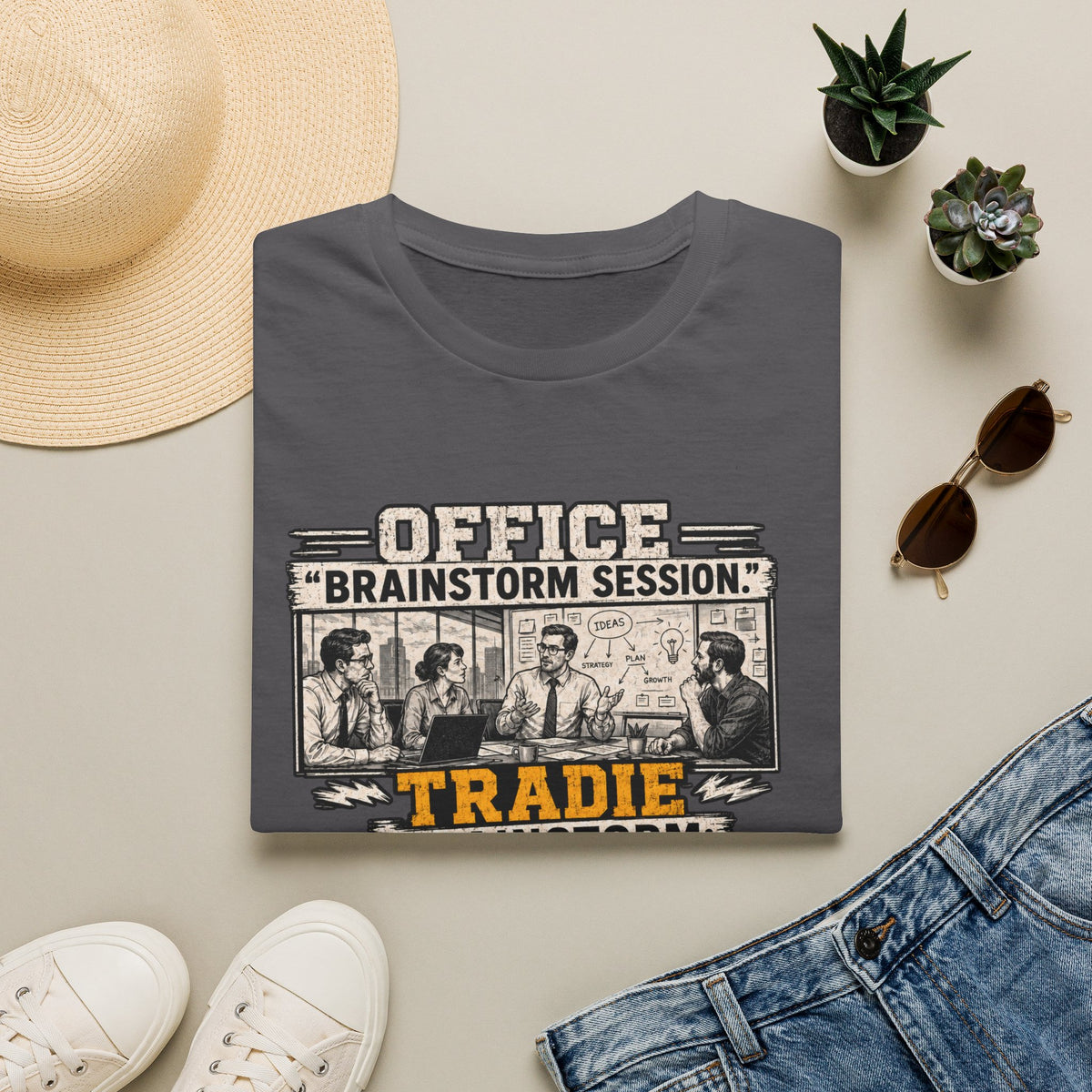 Tradie Office 'Brainstorm Session' T-Shirt