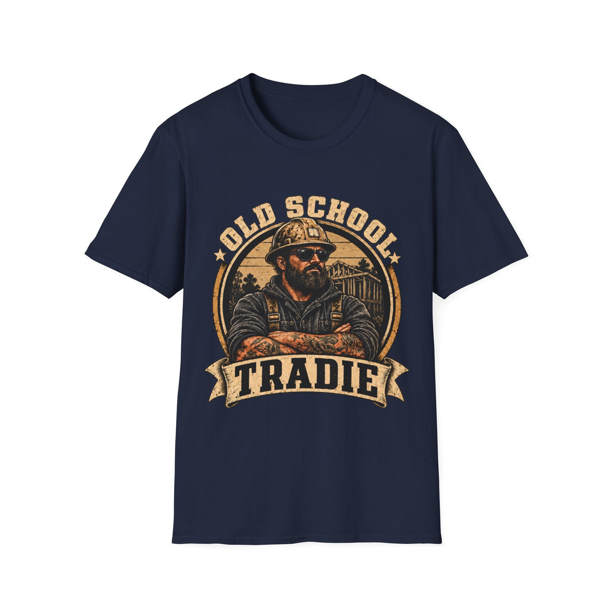 Old School Tradie T-Shirt — Vintage Tradesman Workwear Tee
