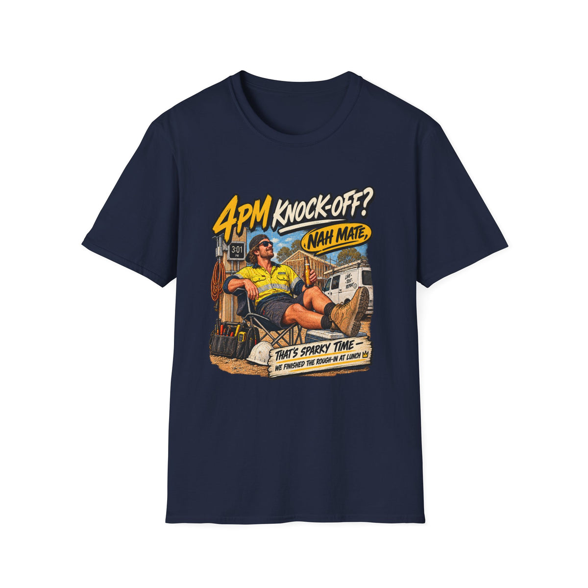 4PM Knock Off T-Shirt – Retro Aussie "Nan Mate" Lounge Graphic Tee