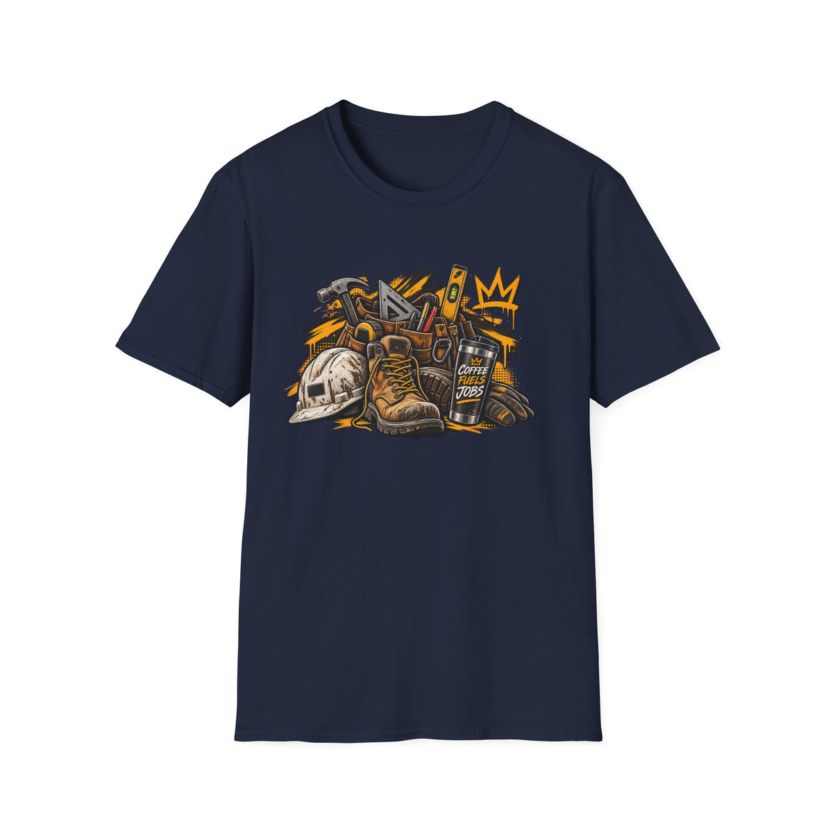 Urban Explorer T-Shirt — Street Gear Graphic Tee (Boots, Helmet & Radio)