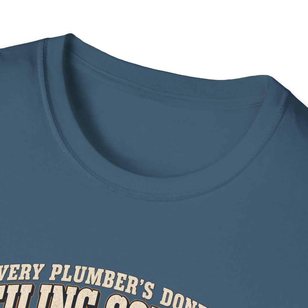 Plumber Ceiling Solder T-Shirt — "This Is How I End Up On The News" Tradesman Tee