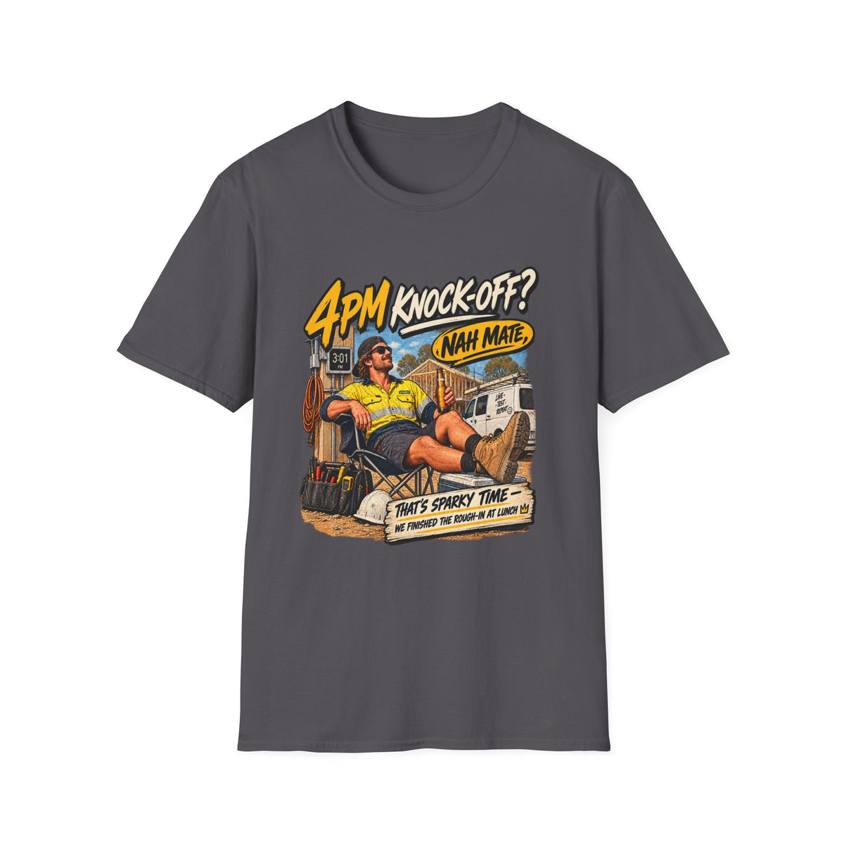 4PM Knock Off T-Shirt – Retro Aussie "Nan Mate" Lounge Graphic Tee