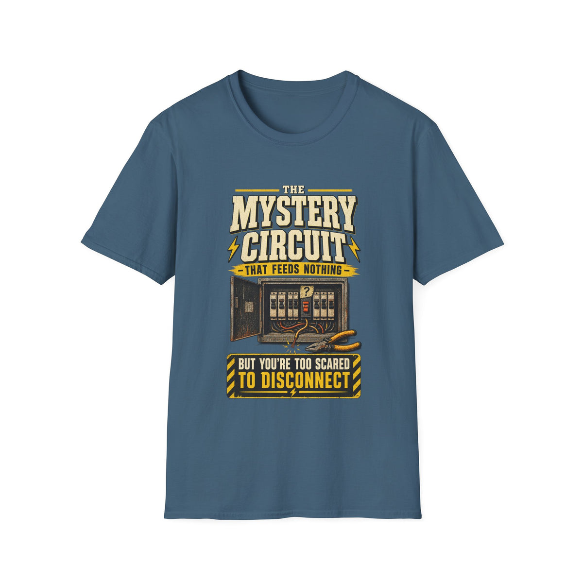 Mystery Circuit T-Shirt — "The Mystery Circuit That Feeds Nothing" Retro Arcade Tee