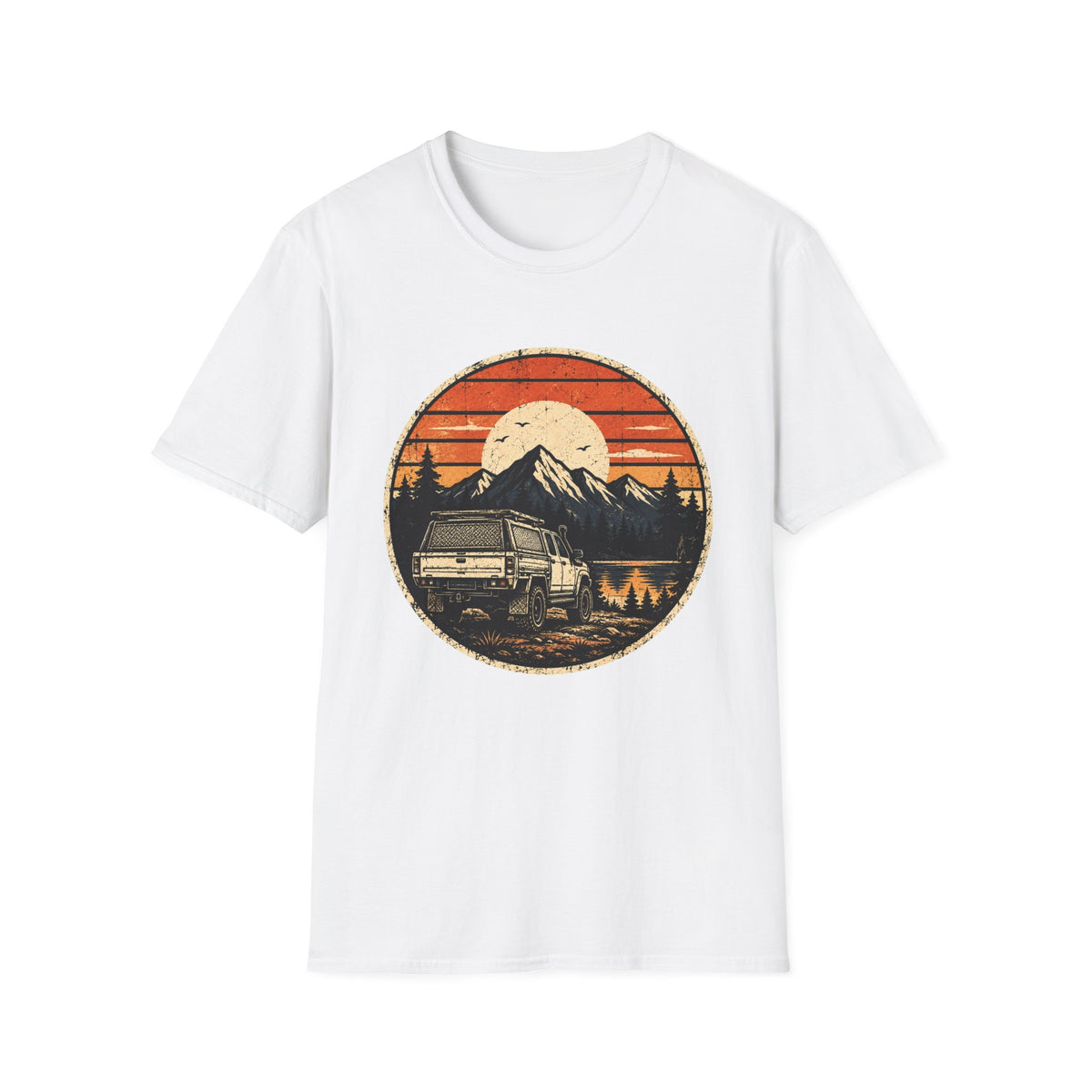Camper Van Mountain Sunset T-Shirt