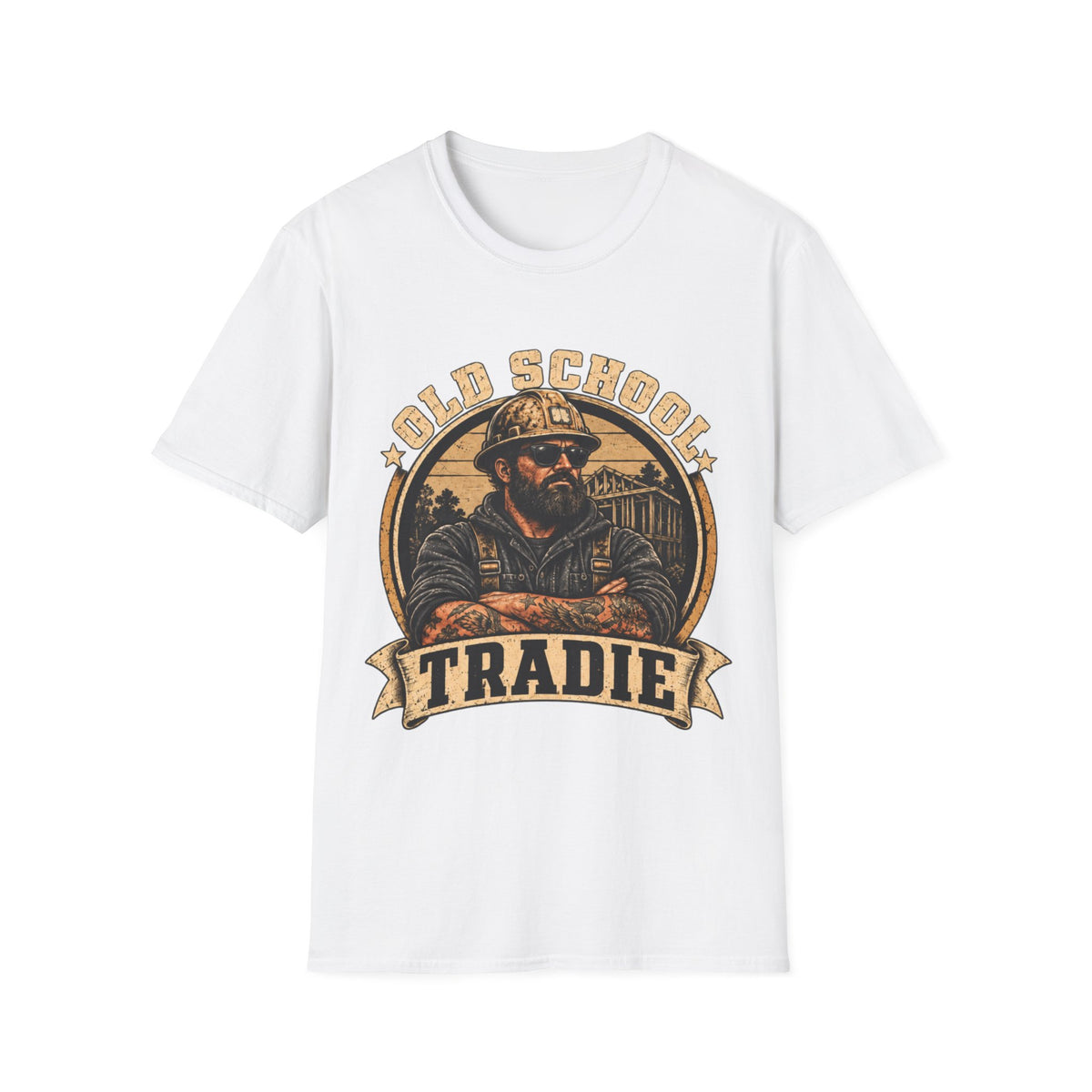 Old School Tradie T-Shirt — Vintage Tradesman Workwear Tee