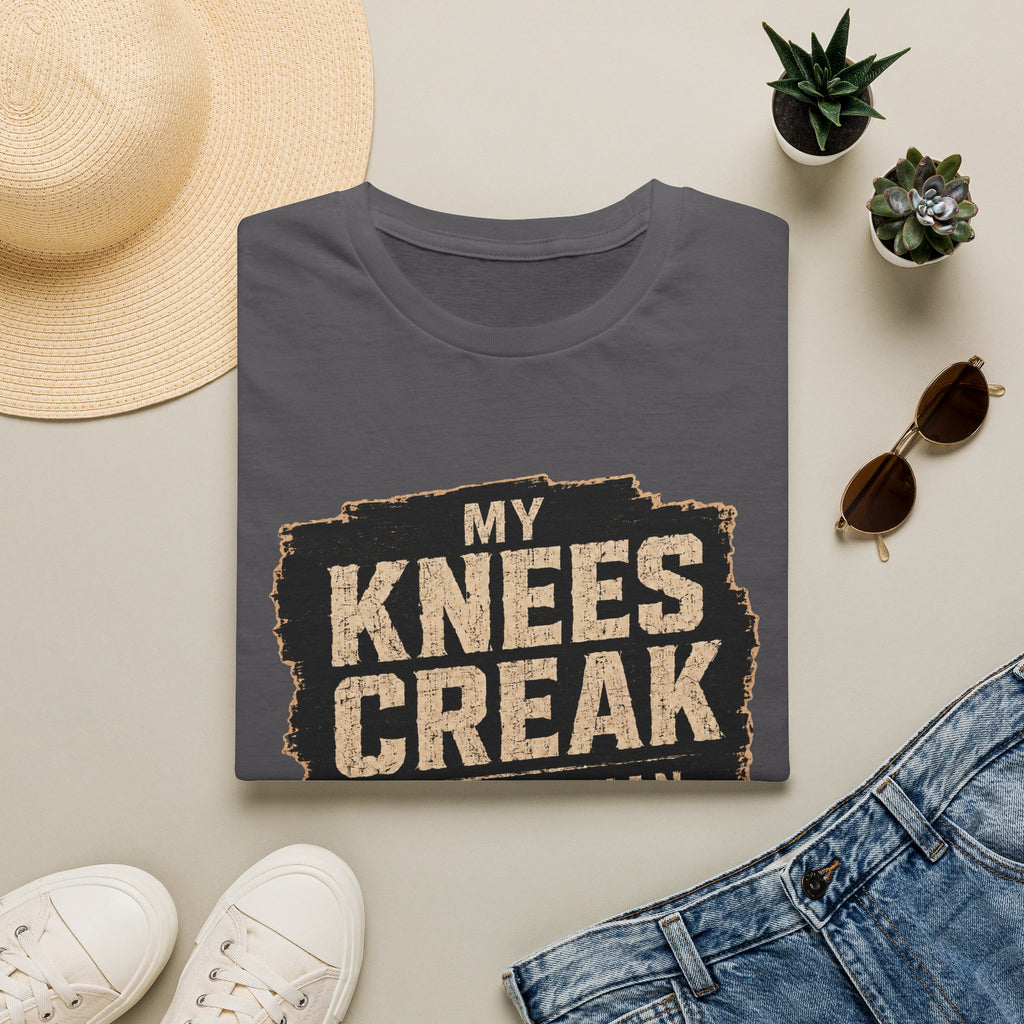 My Knees Creak Louder Than The Scaffolding Does T-Shirt — Funny Handyman Construction Tee