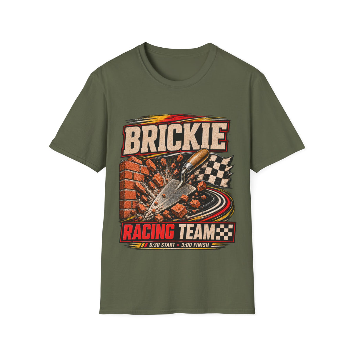 Brickie Racing Team T-Shirt — Vintage Sprint Car Racing Tee