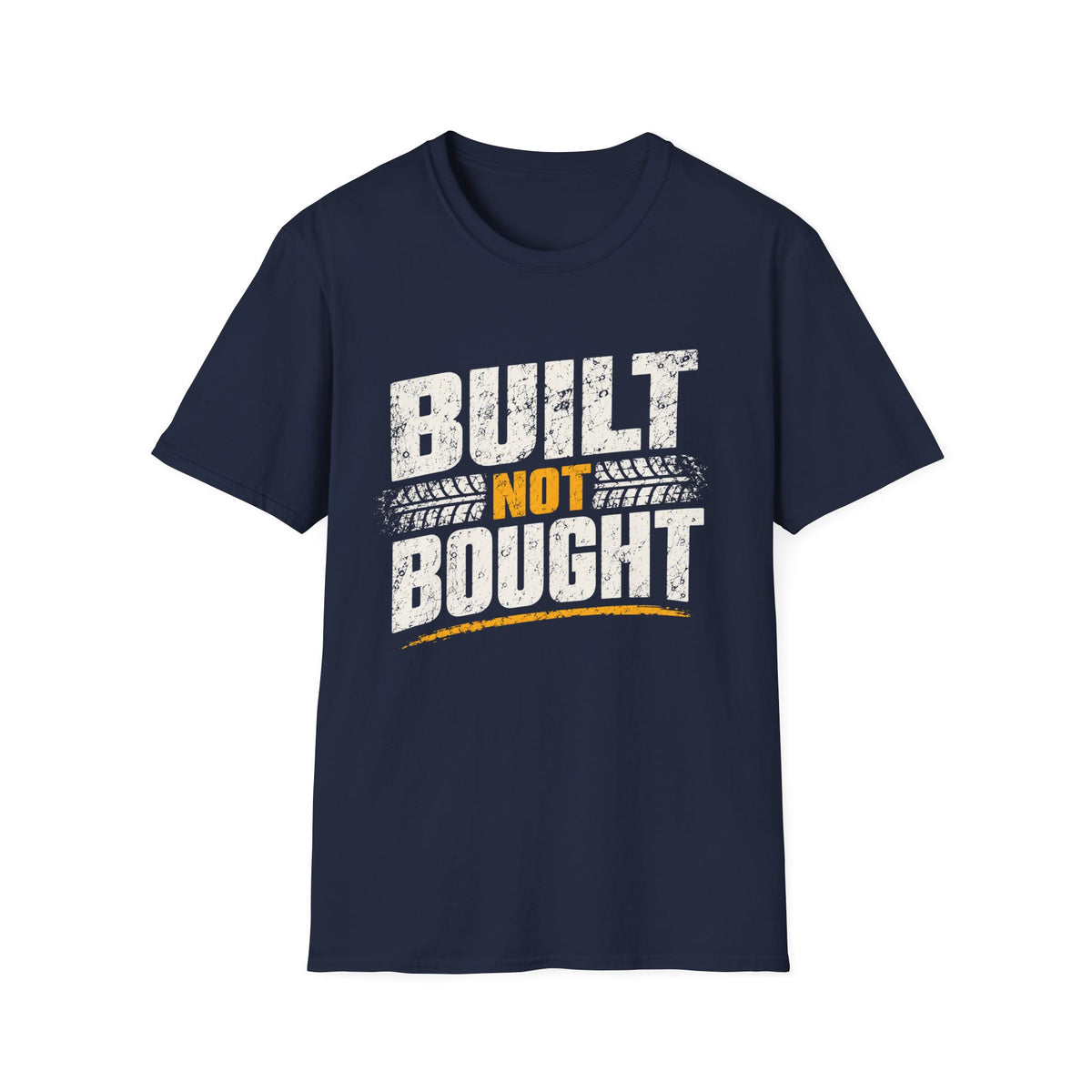 Built Not Bought T-Shirt — Vintage Mechanic / DIY Builder Tee