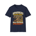 Electrician T-Shirt - "Sparkies Chasing Cables, Holes Everywhere, Zero Respect" Vintage Tradesman Tee
