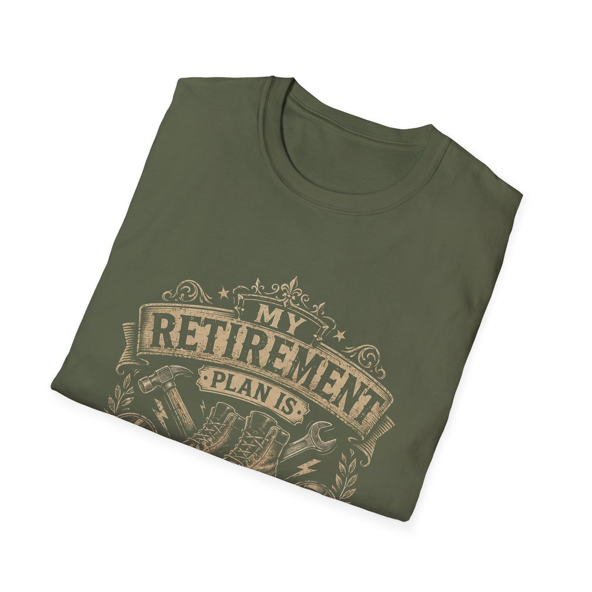 Retirement Boots T‑Shirt — “My Retirement Plan Is I Hope The Knees Hold Out” Humorous Gift