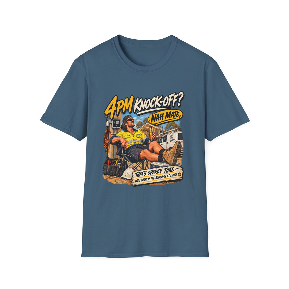 4PM Knock Off T-Shirt – Retro Aussie "Nan Mate" Lounge Graphic Tee