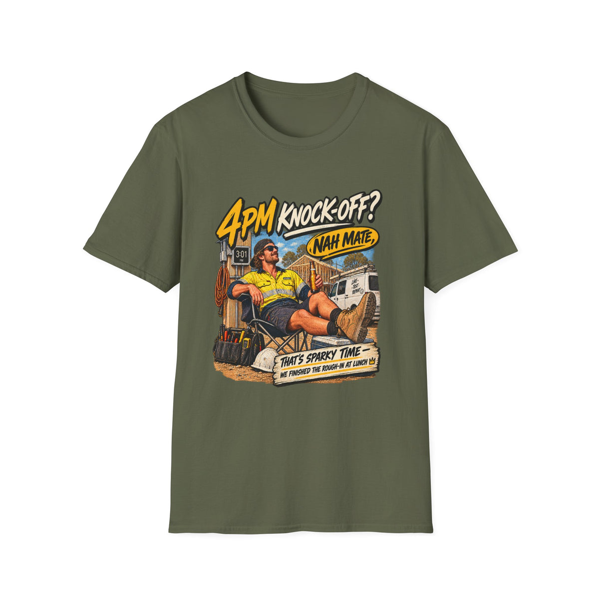4PM Knock Off T-Shirt – Retro Aussie "Nan Mate" Lounge Graphic Tee