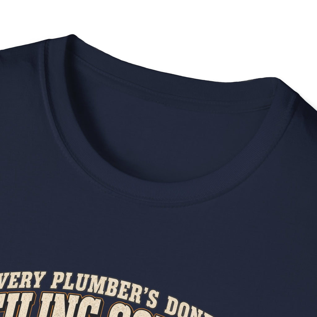 Plumber Ceiling Solder T-Shirt — "This Is How I End Up On The News" Tradesman Tee