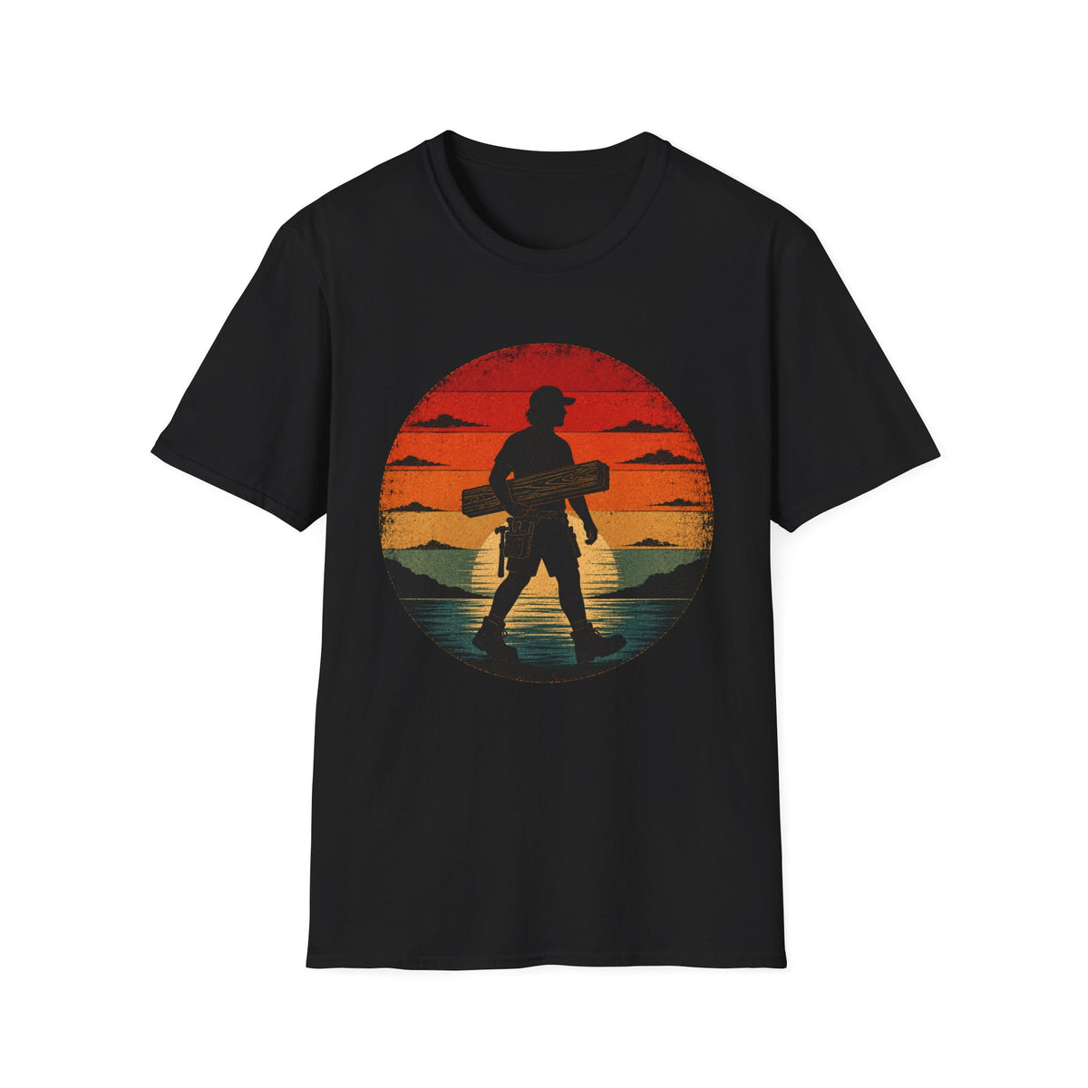 Surfer Silhouette Sunset T-Shirt