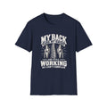 Back & Knees Working T-Shirt — Funny Retirement/Hardworking Spine Graphic Tee