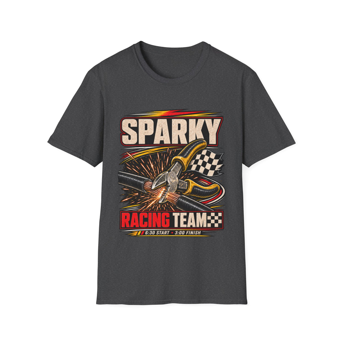 Sparky Racing Team T‑Shirt — Vintage Motorcycle Racing Graphic Tee