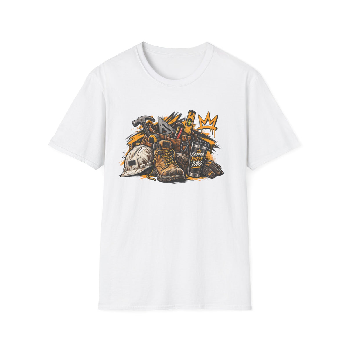 Urban Explorer T-Shirt — Street Gear Graphic Tee (Boots, Helmet & Radio)