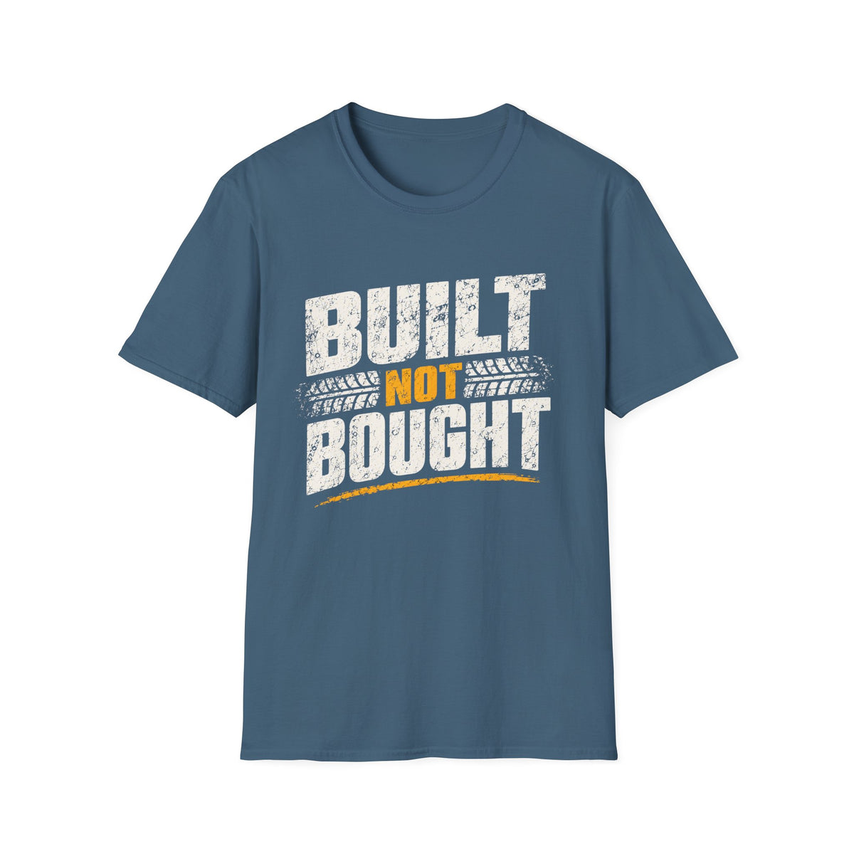 Built Not Bought T-Shirt — Vintage Mechanic / DIY Builder Tee