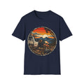 Camping Sunset T-Shirt — Vintage Mountain Campfire Graphic