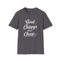 T-Shirt — "Good Chippys Aren't Cheap" Retro Script Tee
