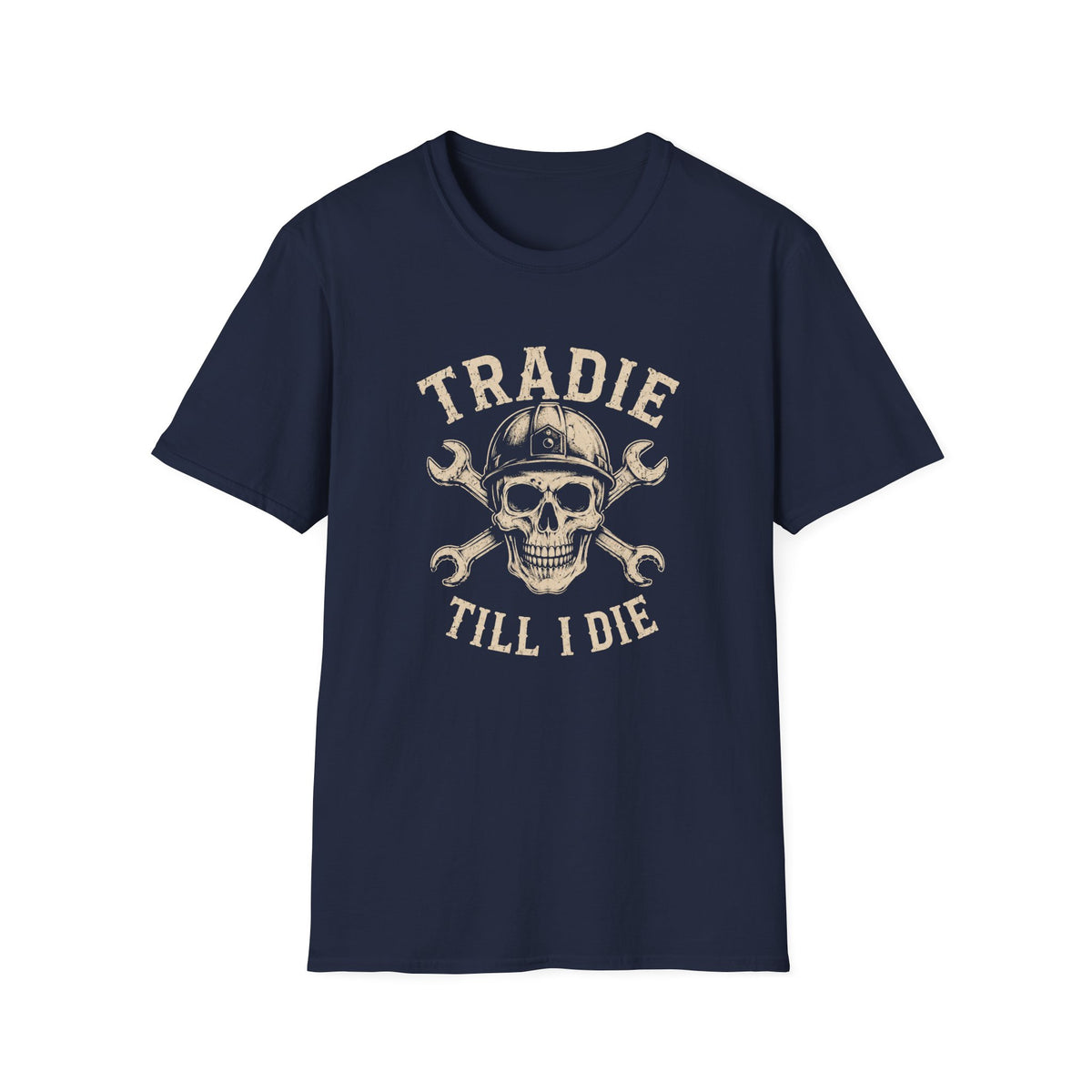 Tradie Till I Die Skull T-Shirt