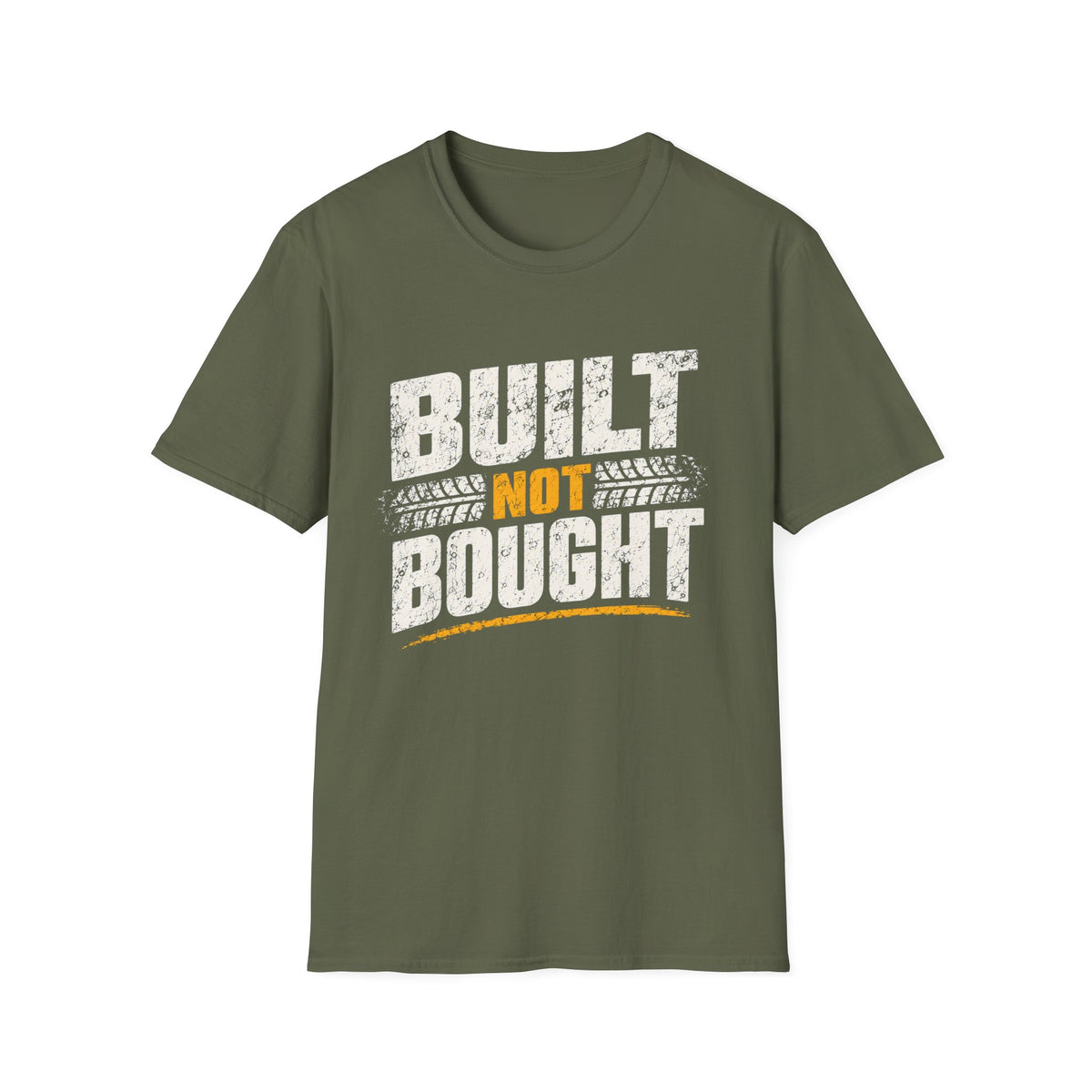 Built Not Bought T-Shirt — Vintage Mechanic / DIY Builder Tee