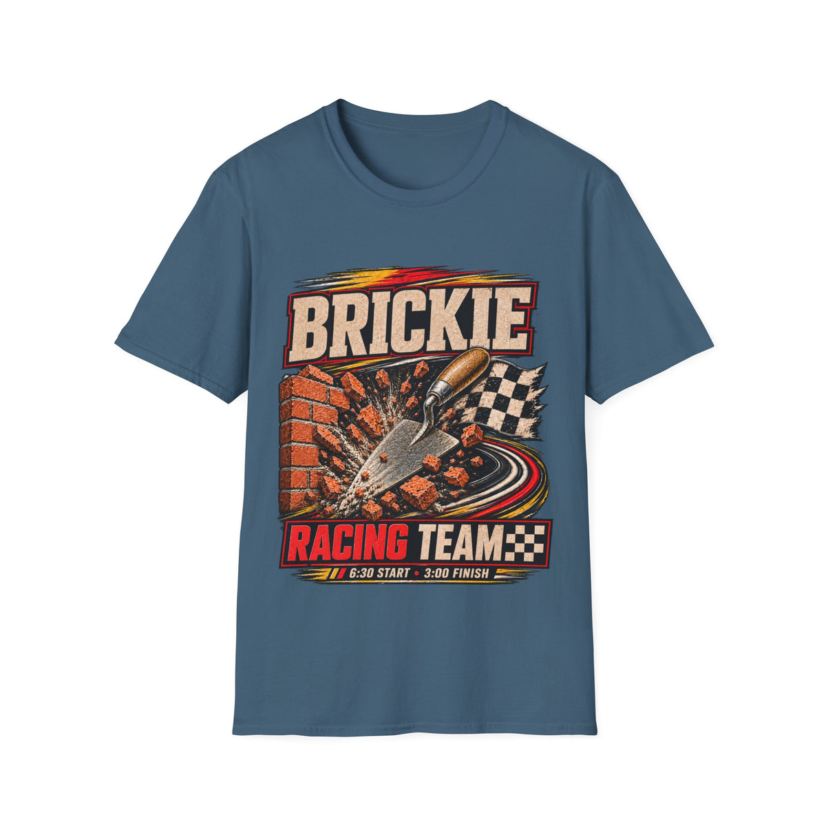 Brickie Racing Team T-Shirt — Vintage Sprint Car Racing Tee