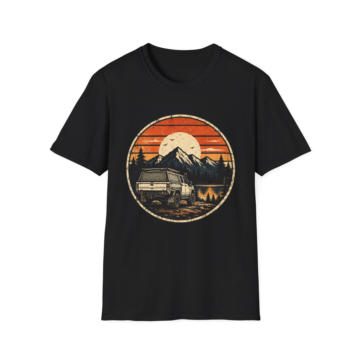 Camper Van Mountain Sunset T-Shirt