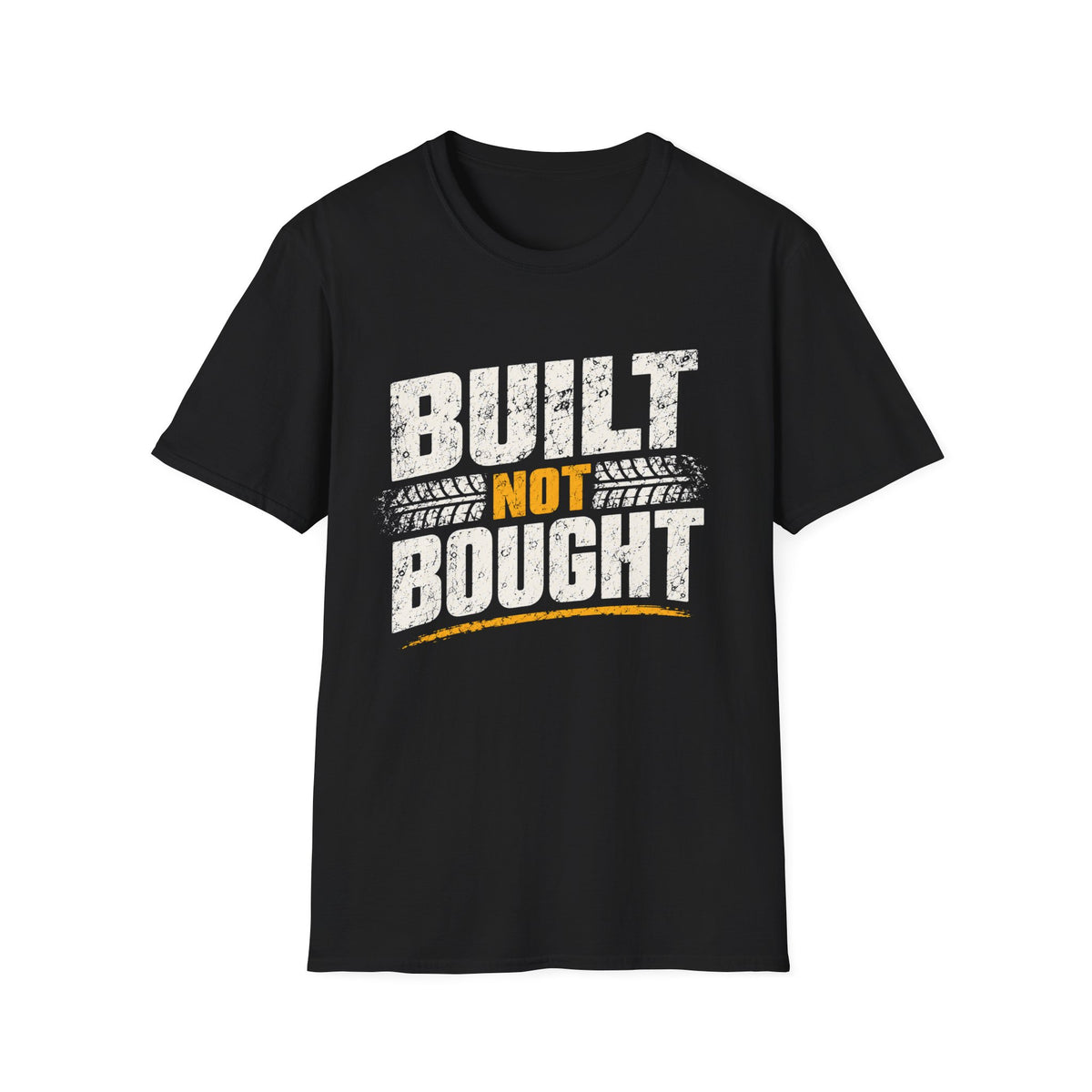 Built Not Bought T-Shirt — Vintage Mechanic / DIY Builder Tee