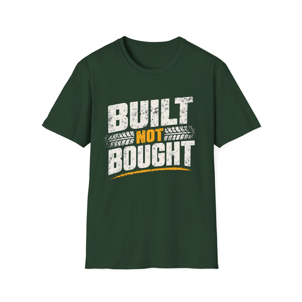 Built Not Bought T-Shirt — Vintage Mechanic / DIY Builder Tee
