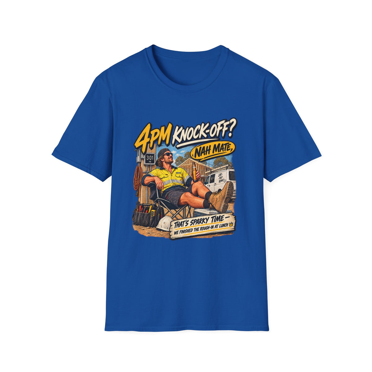 4PM Knock Off T-Shirt – Retro Aussie "Nan Mate" Lounge Graphic Tee