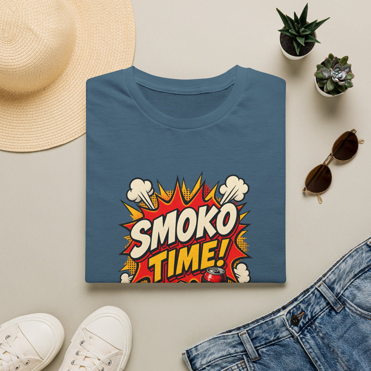 Smoko Time T-Shirt — Retro Cooler BBQ & Fishing Graphic Tee