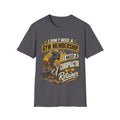 Chiropractor Humor T-Shirt – "I Don't Need a Gym Membership, I Need a Chiropractor on Retainer"