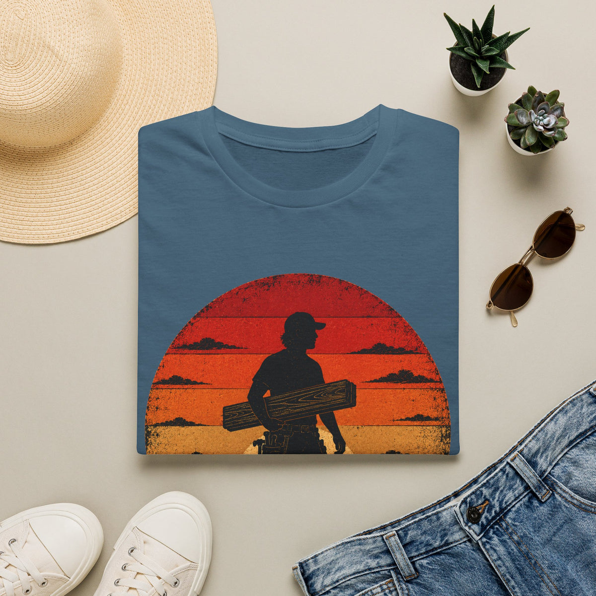 Surfer Silhouette Sunset T-Shirt