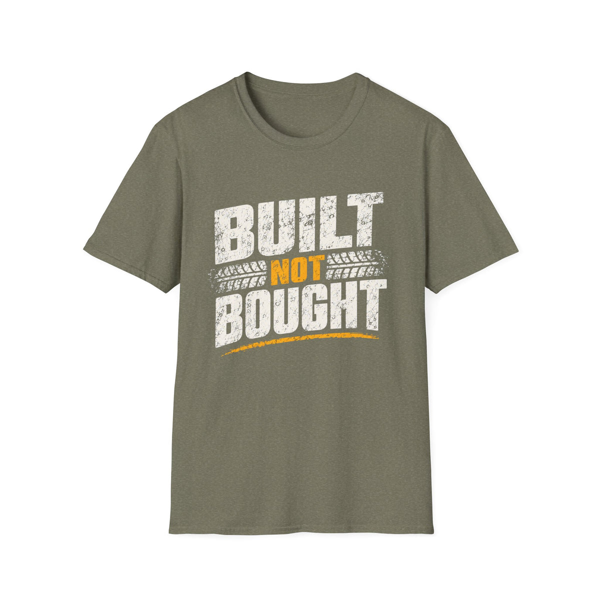 Built Not Bought T-Shirt — Vintage Mechanic / DIY Builder Tee