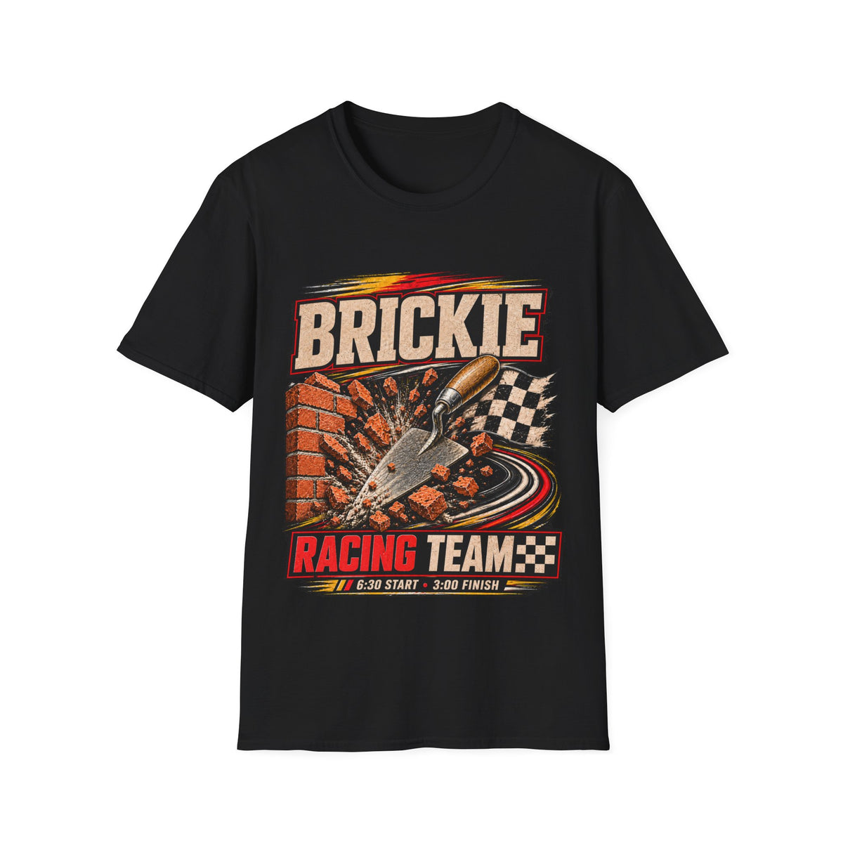 Brickie Racing Team T-Shirt — Vintage Sprint Car Racing Tee