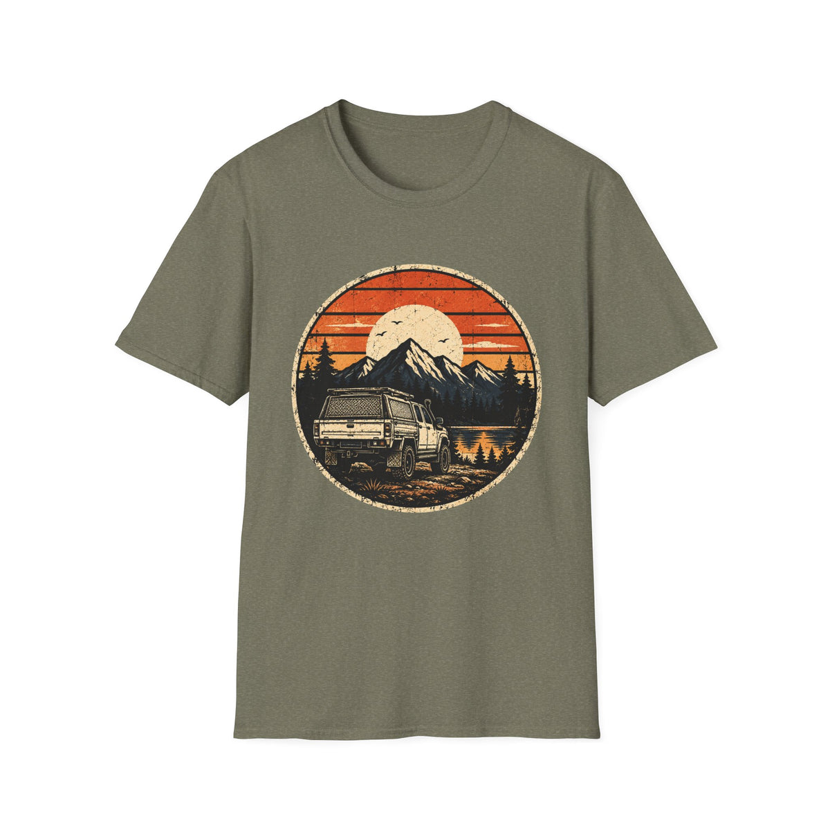 Camper Van Mountain Sunset T-Shirt